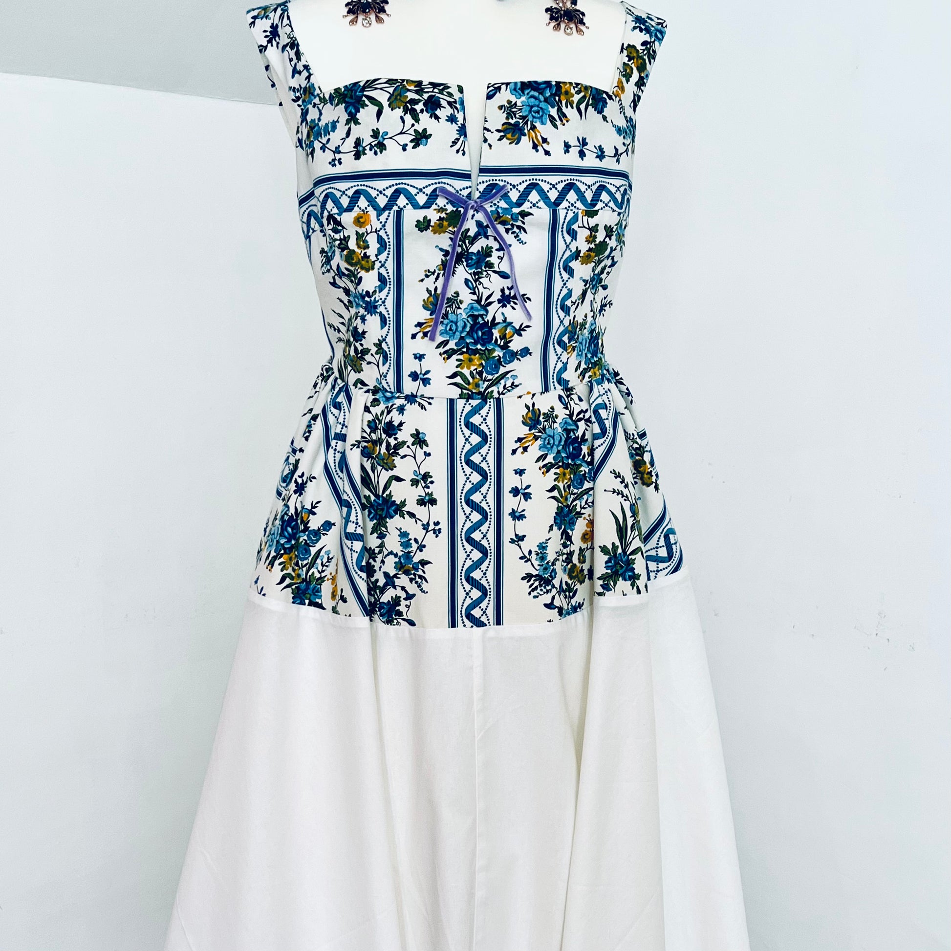 Provençal Bleu Dress - House Of Bernex