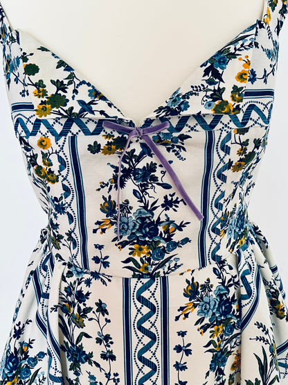 Provençal Bleu Dress - House Of Bernex