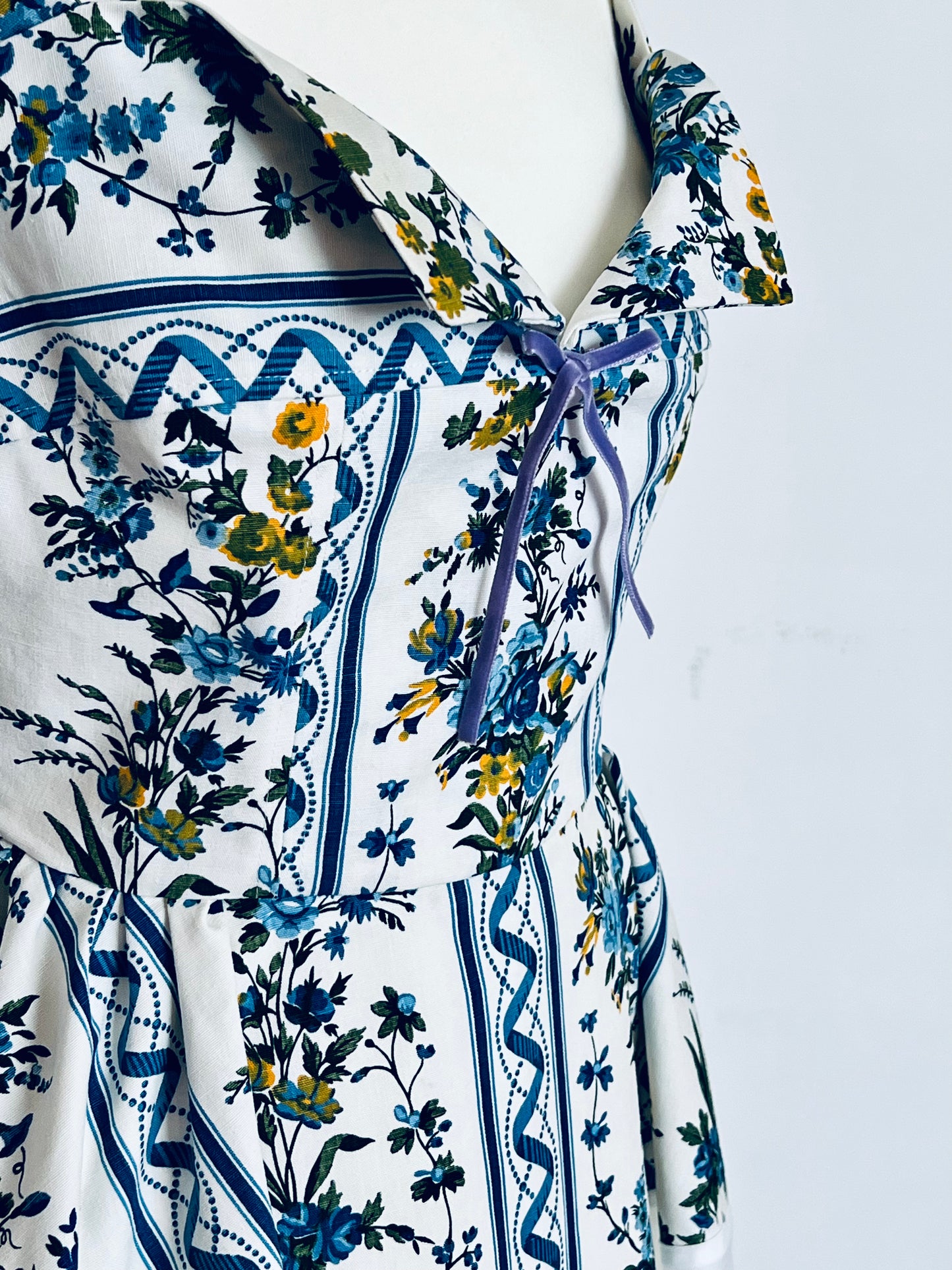 Provençal Bleu Dress - House Of Bernex