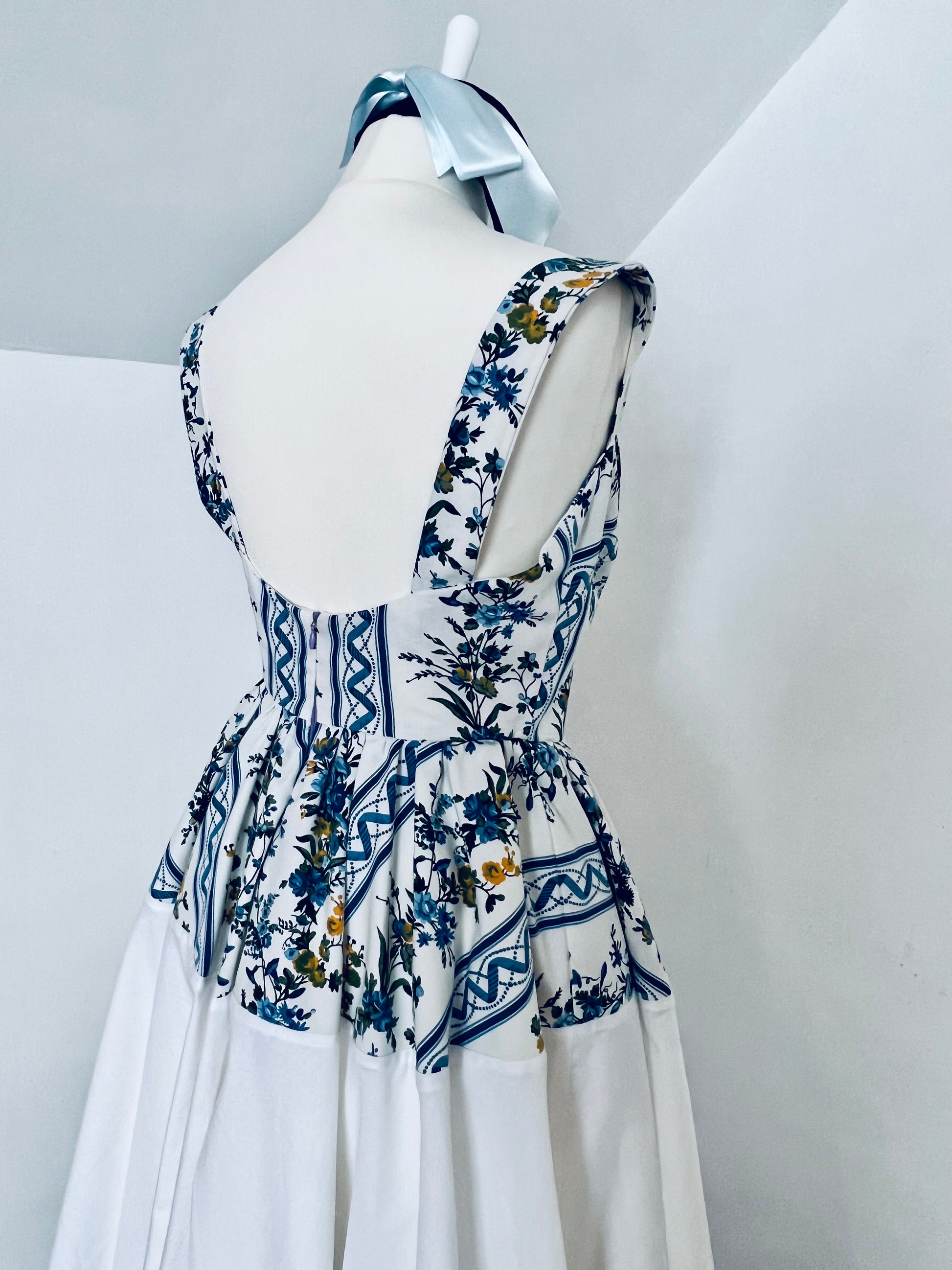 Provençal Bleu Dress - House Of Bernex