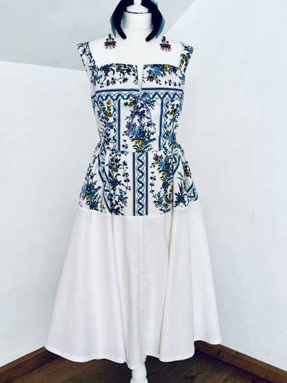 Provençal Bleu Dress - House Of Bernex